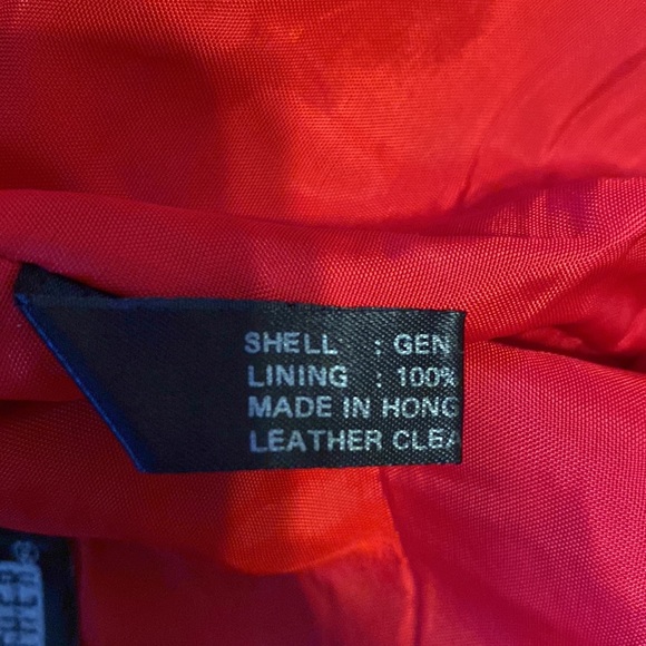 RARE Vintage 90s Michael Hoban North Beach Leather VixenRed Strapless Mini SMALL - Picture 7 of 7